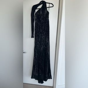 Stunning Fully Sequin, Floor Length One Shoulder Gown